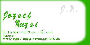 jozsef muzsi business card